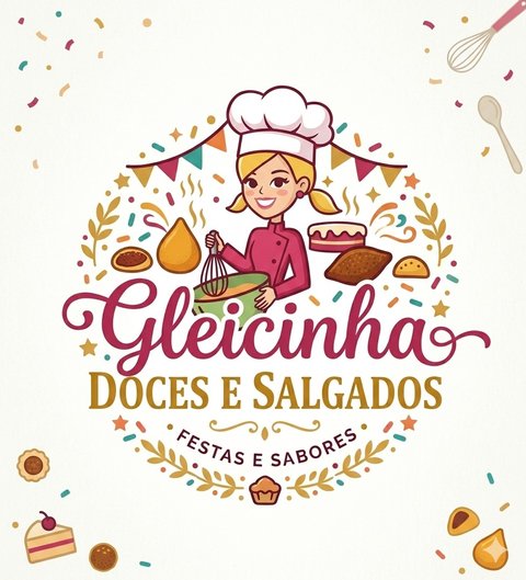 Logo Gleicinha Doces e Salgados